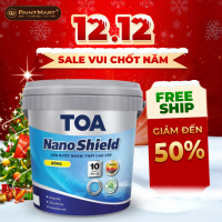 Sơn ngoại thất cao cấp Toa Nanoshield bóng bảo vệ 10 năm - 15L
