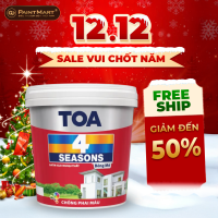 Sơn ngoại thất TOA 4 Seasons Satin Glo Siêu Bóng - 15L