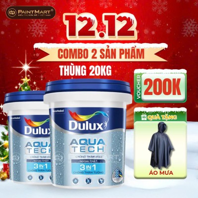 [ COMBO 2 THÙNG 20KG ] Chất chống thấm màu DULUX AQUATECH 3IN1 V189 - 20kg
