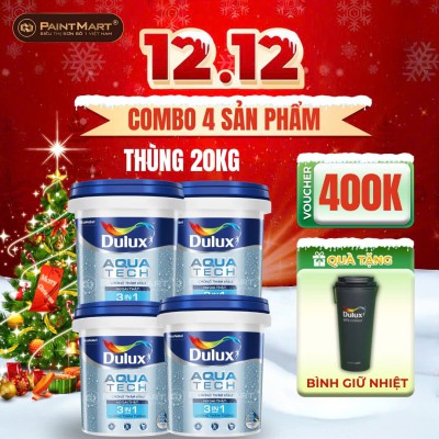[ COMBO 4 THÙNG 20KG ] Chất chống thấm màu DULUX AQUATECH 3IN1 V189 - 20kg