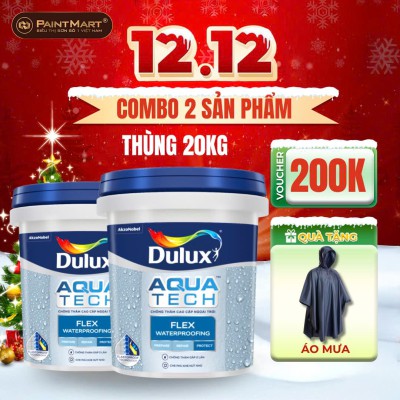 [ COMBO 2 THÙNG 20KG ] Chất chống thấm màu DULUX AQUATECH FLEX W759 - 20kg