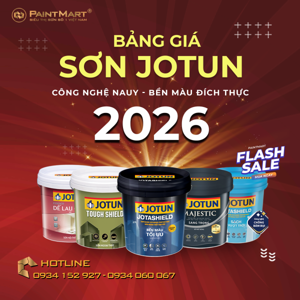 Bảng giá sơn Jotun mới nhất 2026