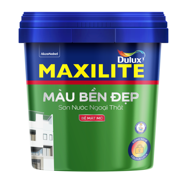 Sơn ngoại thất Maxilite Màu Bền đẹp bề mặt mờ M60 - 15L