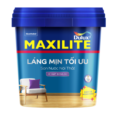 Sơn nội thất Maxilite Láng Mịn Tối Ưu bề mặt bóng M16B - 15L