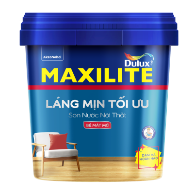 Sơn nội thất Maxilite Láng Mịn Tối Ưu bề mặt mờ M16 - 15L