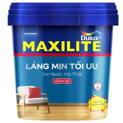 Sơn nội thất Maxilite Láng Mịn Tối Ưu bề mặt mờ M16 - 15L