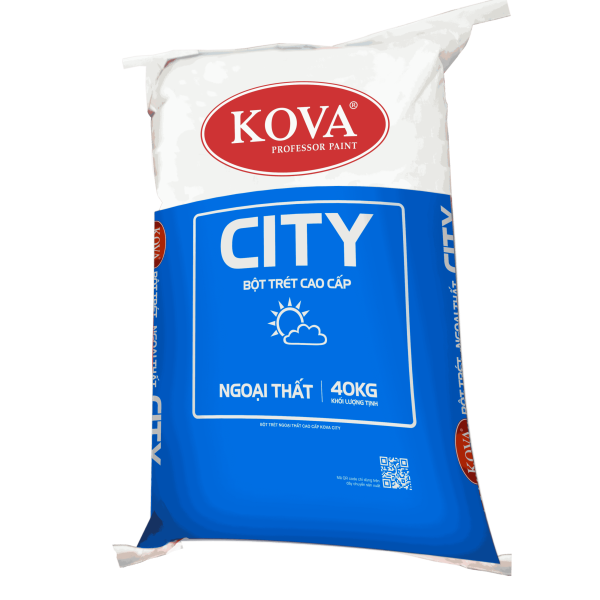 Bột trét tường ngoại thất Kova Wall Putty – 40 kg