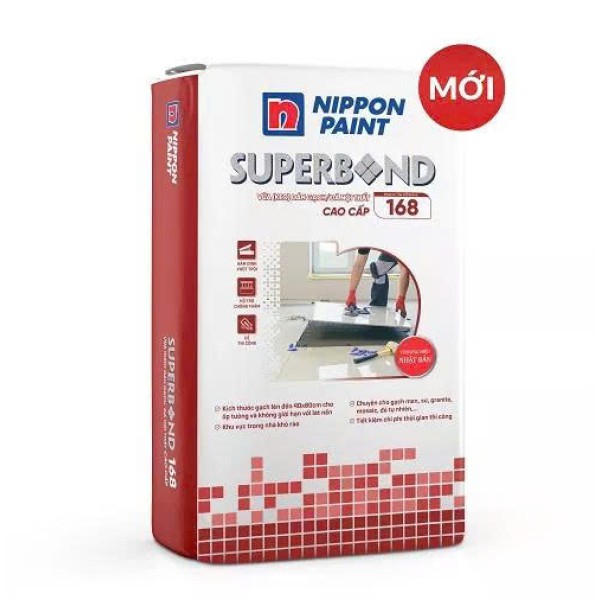 Vữa (keo) dán gạch nội thất cao cấp NIPPON SUPERBOND 168 - 20KG