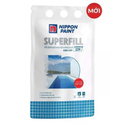 Vữa (keo) chà ron, chít mạch nội và ngoại thất cao cấp NIPPON SUPERFILL 239 - 1KG