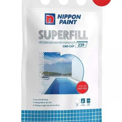 Vữa (keo) chà ron, chít mạch nội và ngoại thất cao cấp NIPPON SUPERFILL 239 - 1KG