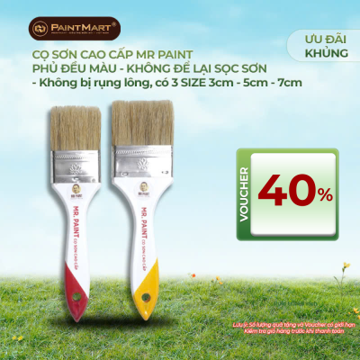 Cọ sơn tường, chổi sơn cao cấp MR PAINT bám sơn tốt, hạn chế để lại vệt lăn