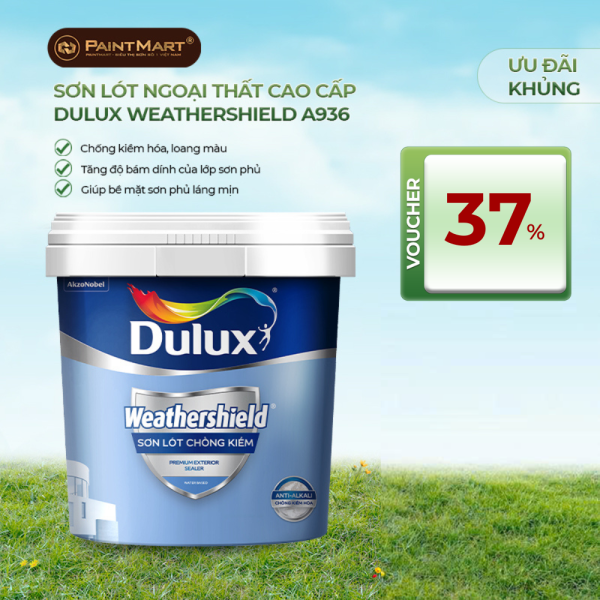 Sơn lót cao cấp ngoài trời DULUX WEATHERSHIELD chống kiềm A936 - thùng 15L