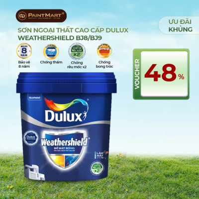 Sơn ngoại thất Dulux Weathershield bề mặt bóng BJ9 15L