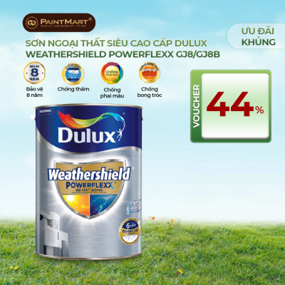 Sơn ngoại thất Dulux Weathershield Powerflexx mờ GJ8 5L
