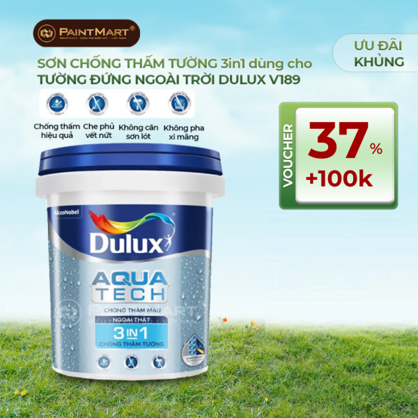 Chất chống thấm màu DULUX AQUATECH 3IN1 V189 - 6kg