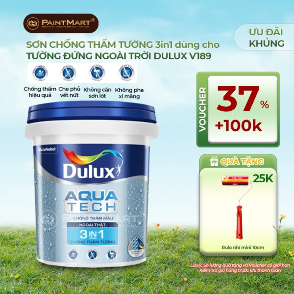 Chất chống thấm màu DULUX AQUATECH 3IN1 V189 - 6kg