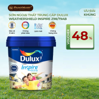 Sơn ngoại thất Dulux Inspire Z98 sắc màu bền đẹp bề mặt mờ 5L