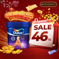 Sơn nội thất Dulux Ambiance 5 In 1 Diamond Glow siêu bóng 66AB lon 5L