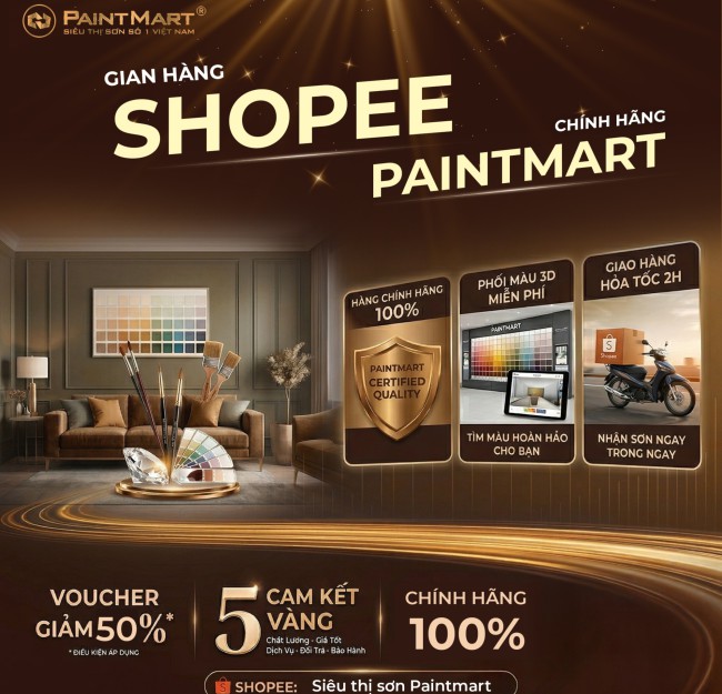 Shopee chính hãng siêu thị sơn paintmart