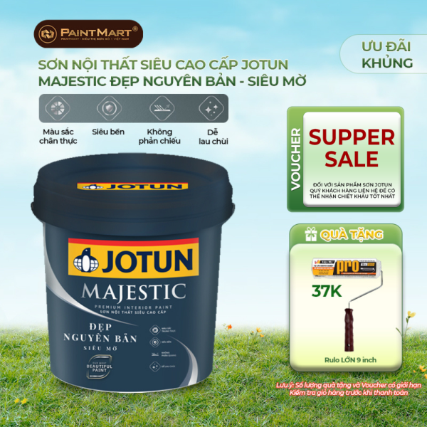 Sơn nước nội thất Jotun Majestic Đẹp nguyên bản (siêu mờ)