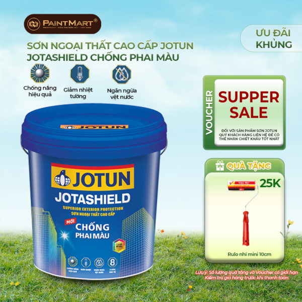 Sơn nước ngoại thất Jotun Jotashield chống phai màu mới lon 5L