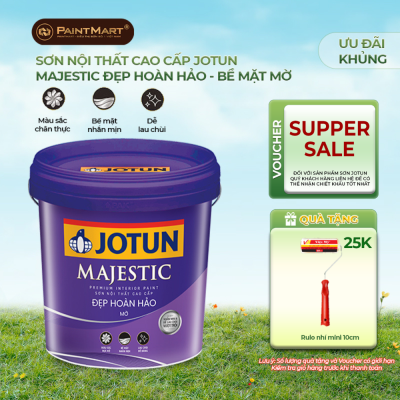 Sơn nước nội thất Jotun Majestic đẹp hoàn hảo bóng mờ lon 5L