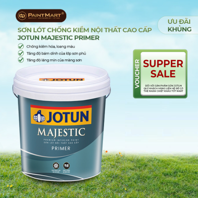 Sơn lót chống kiềm nội thất  Jotun Majestic Primer thùng 17L