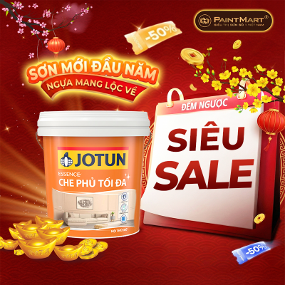 Sơn nội thất Jotun Essence che phủ tối đa mờ - 15L