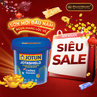 Sơn nước ngoại thất Jotun Jotashield chống phai màu mới lon 1L