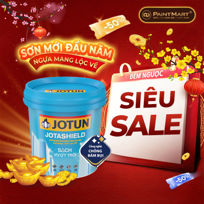 Sơn nước ngoại thất Jotun Jotashield sạch vượt trội lon 1L