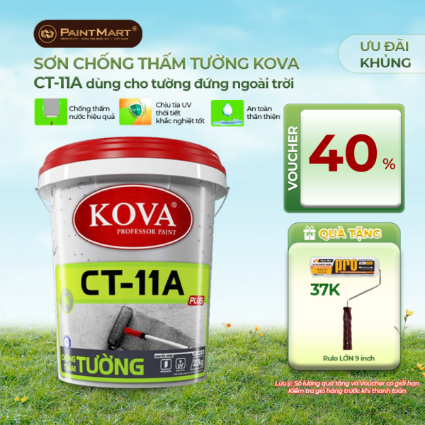 Chất chống thấm cao cấp KOVA CT-11A Plus tường thùng 22Kg