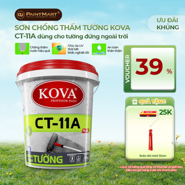 Chất chống thấm cao cấp KOVA CT-11A Plus tường lon 5Kg