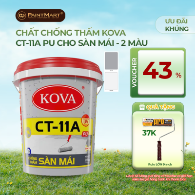 Chất chống thấm màu KOVA CT-11A PU sàn mái Thùng 22kg