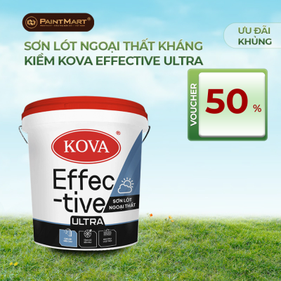 Sơn lót ngoại thất kháng kiềm KOVA Effective Ultra - Lon 3.5L