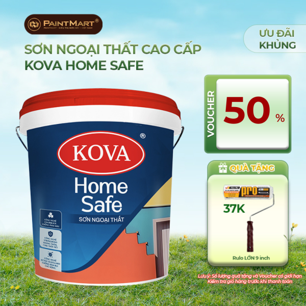 Sơn ngoại thất cao cấp KOVA Home Safe - Thùng 16L