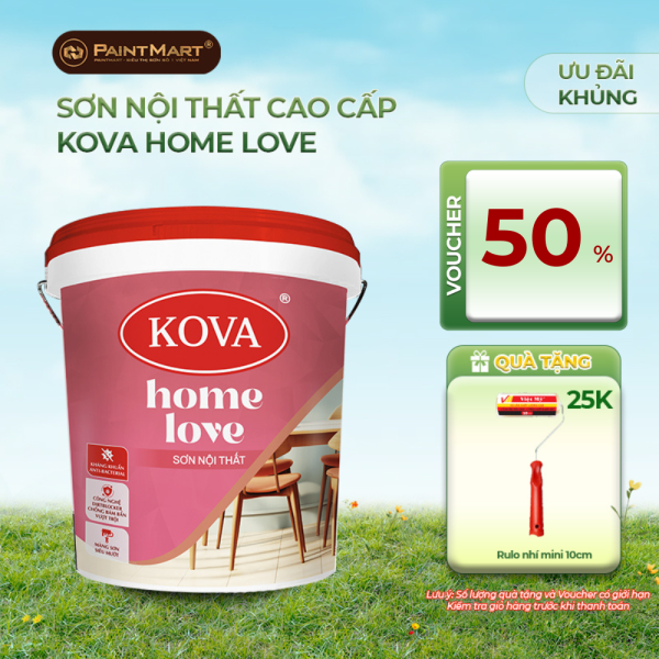 Sơn nội thất cao cấp KOVA Home Love - Lon 3.5L