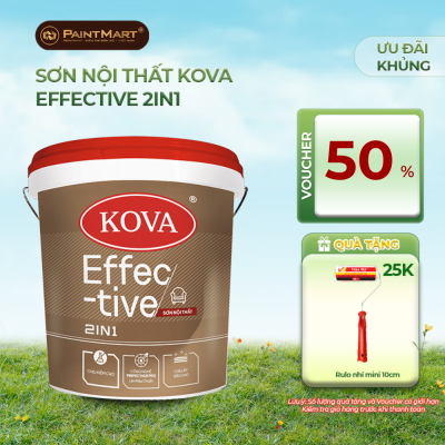 Sơn nội thất KOVA Effective 2in1 - Lon 3.5L