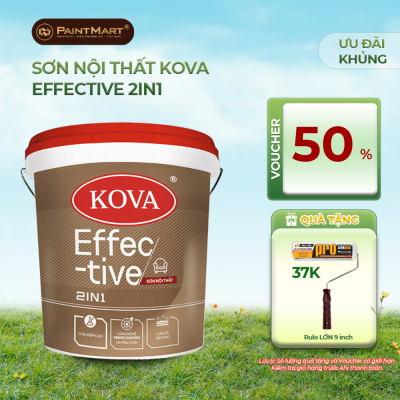 Sơn nội thất KOVA Effective 2in1 - Thùng 16L