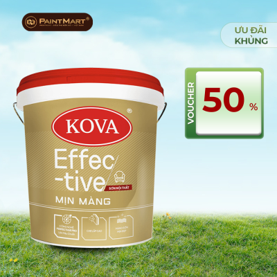 Sơn nội thất KOVA Effective Mịn Màng - Lon 3.5L
