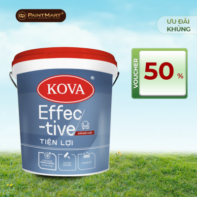 Sơn nội thất KOVA Effective Tiện Lợi - Thùng 16L
