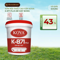 Sơn nước bóng cao cấp trong nhà Kova K-871 Plus thùng 16L