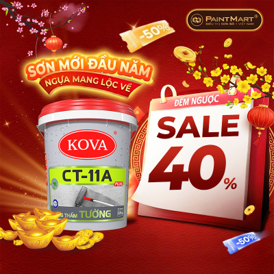 Chất chống thấm cao cấp KOVA CT-11A Plus tường thùng 22Kg