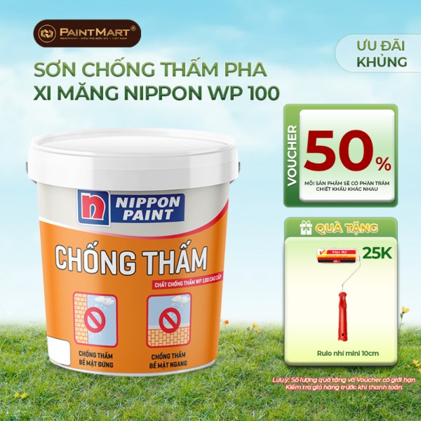 Sơn chống thấm pha xi măng Nippon WP 100 5KG