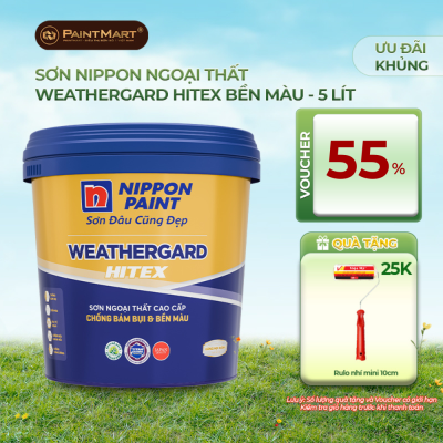 Sơn ngoại thất cao cấp NIPPON WEATHERGARD HITEX 5L