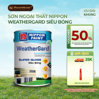 Sơn ngoại thất Nippon Weathergard siêu bóng 5L