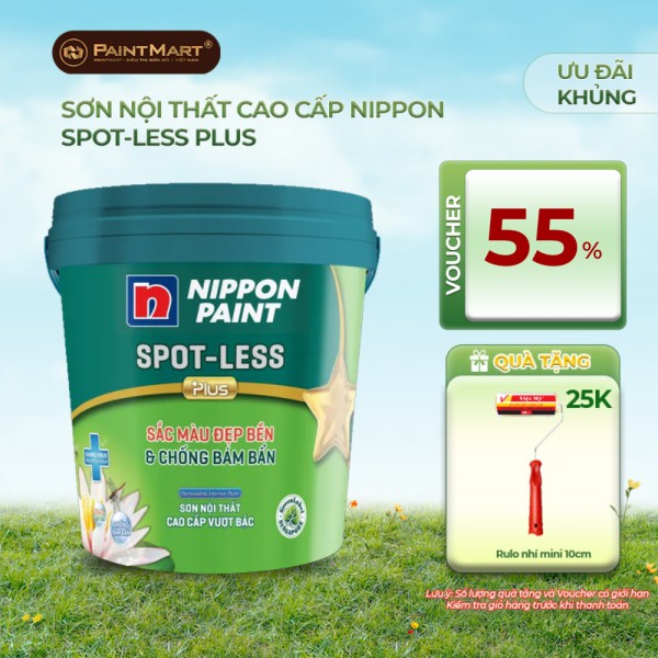 Sơn nội thất cao cấp Nippon Spot-Les Plus 5L