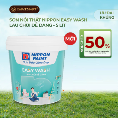 SƠN NỘI THẤT NIPPON EASY WASH 5L