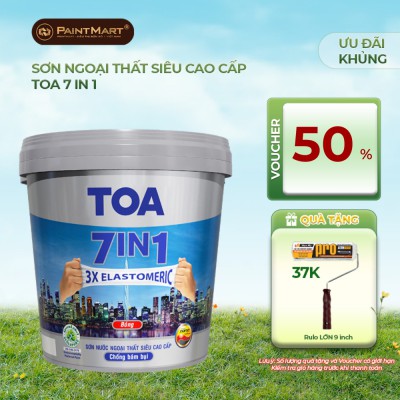 Sơn ngoại thất cao cấp TOA 7 IN 1 thùng 15L 