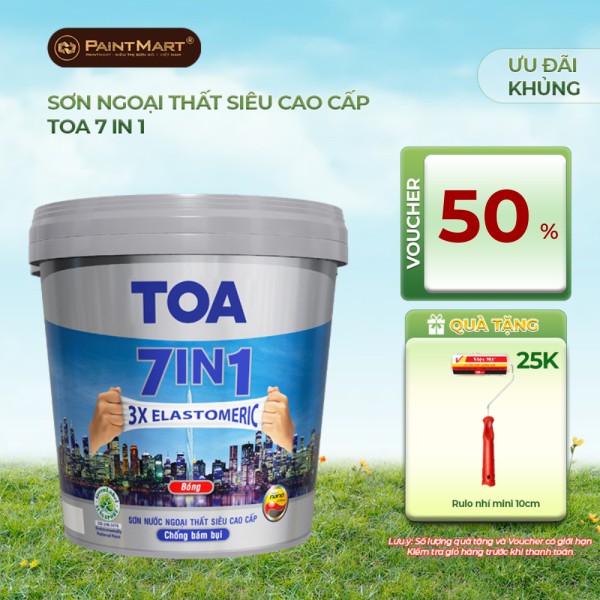 Sơn ngoại thất cao cấp TOA 7 IN 1 - 5L 