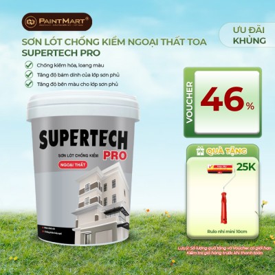 Sơn lót chống kiềm ngoại thất Supertech Pro lon 5L